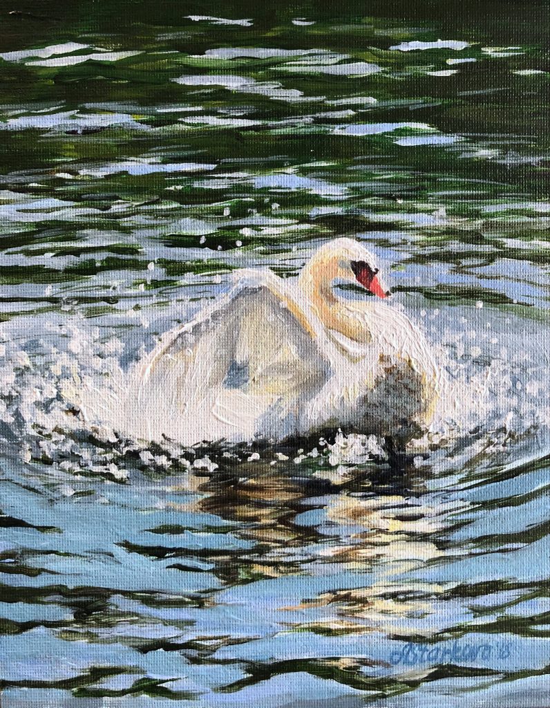 "Splashing swan"