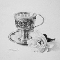 "Tea rose I"<span style="font-size:30px; color: #c30000;">•</span>